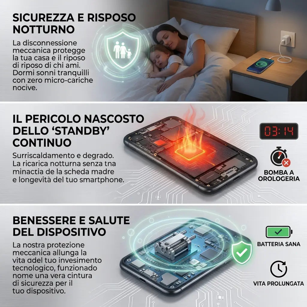 VoltSense Adattatore USB-C 140W con Distacco Automatico di Sicurezza